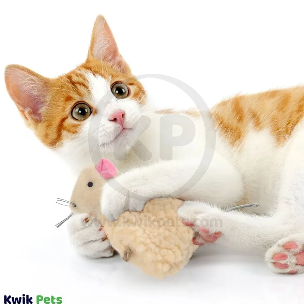SmartyKat Madcap Mouse Refillable with Catnip Tube Cat Toy Assorted