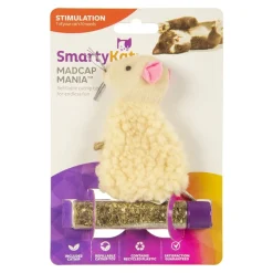 SmartyKat Madcap Mouse Refillable with Catnip Tube Cat Toy Assorted
