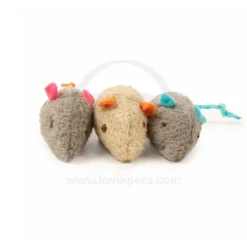 SmartyKat Skitter Critters Mice Catnip Toy Grey & Tan 3 Count