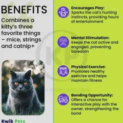 SmartyKat Skitter Critters Mice Catnip Toy Grey & Tan 3 Count