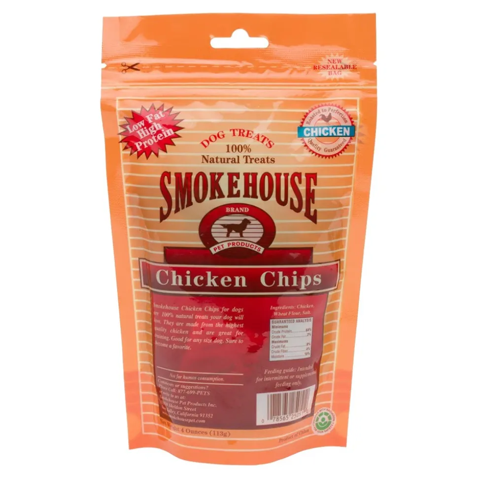 Smokehouse Chicken Chips Dog Treat Small 4-oz