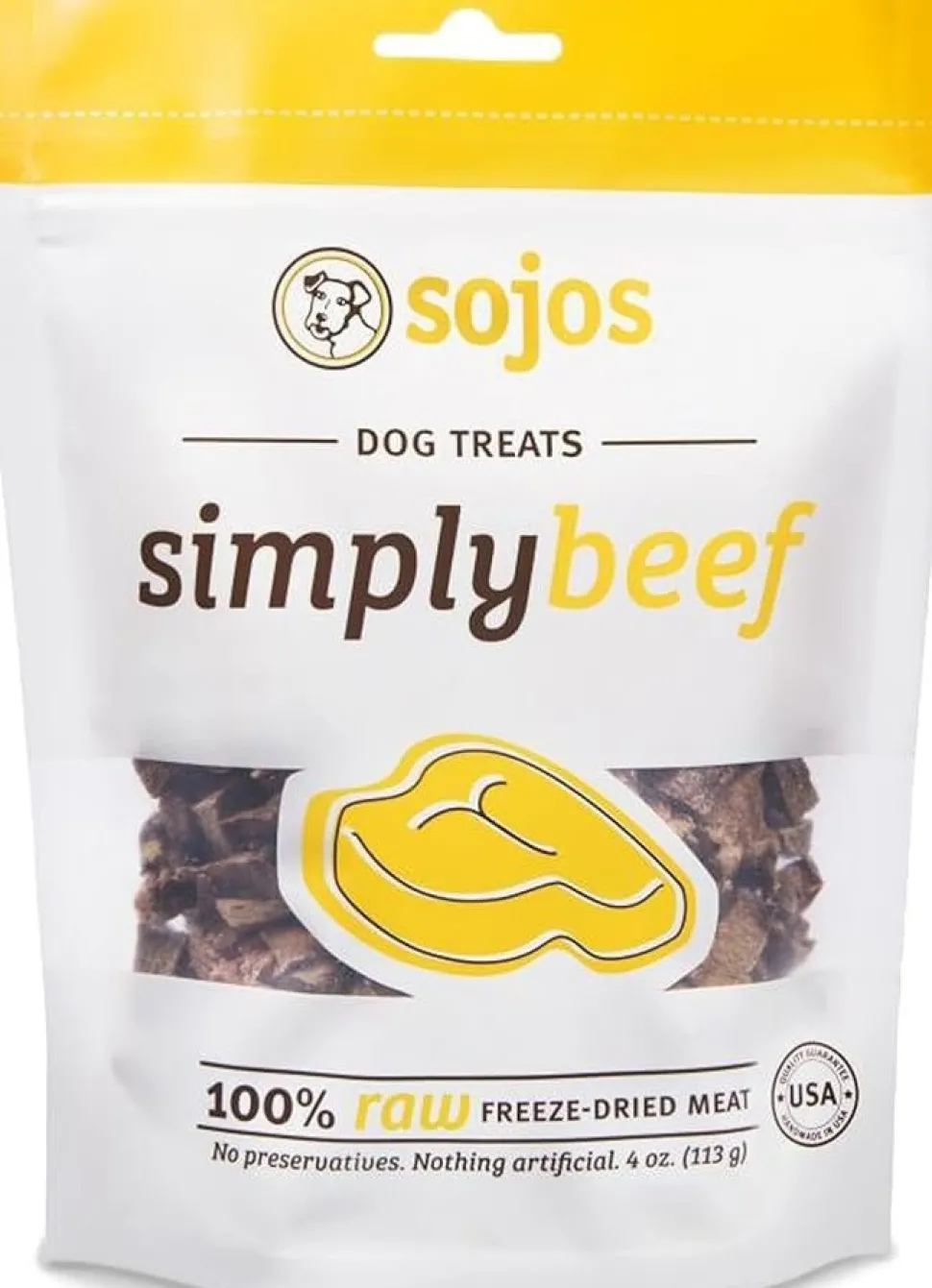 Sojos Simply Beef Freeze-Dried Dog Treats 4-oz