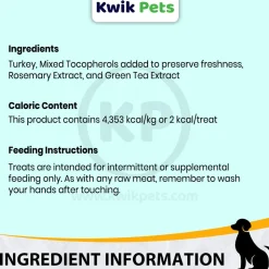Sojos Simply Turkey Heart Freeze-Dried Dog Treats 4-oz