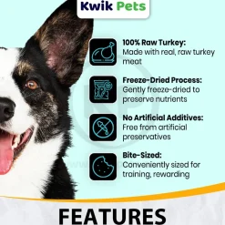 Sojos Simply Turkey Heart Freeze-Dried Dog Treats 4-oz