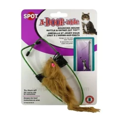 Spot A-Door-Able Bouncing Mouse Rattle & Catnip Cat Toy Assorted