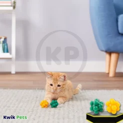 Spot Atomic Rubber Bouncing Ball Cat Toy Assorted 2 Count