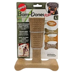 Spot Bam-Bones Plus Dog Chew Toy Chicken Large 7-in