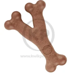 Spot Bam-Bones Wish Bone Dog Chew Toy Bacon Large 7-in