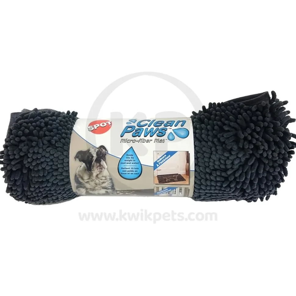 Spot Clean Paws Dog Mat Grey 31 in X 20 in