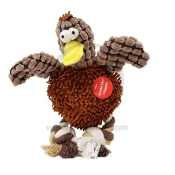 Spot Giggler Plush Dog Toy Chicken Assorted 12-in
