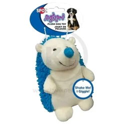 Spot Giggler Plush Dog Toy Hedgehog Assorted 6.5-in