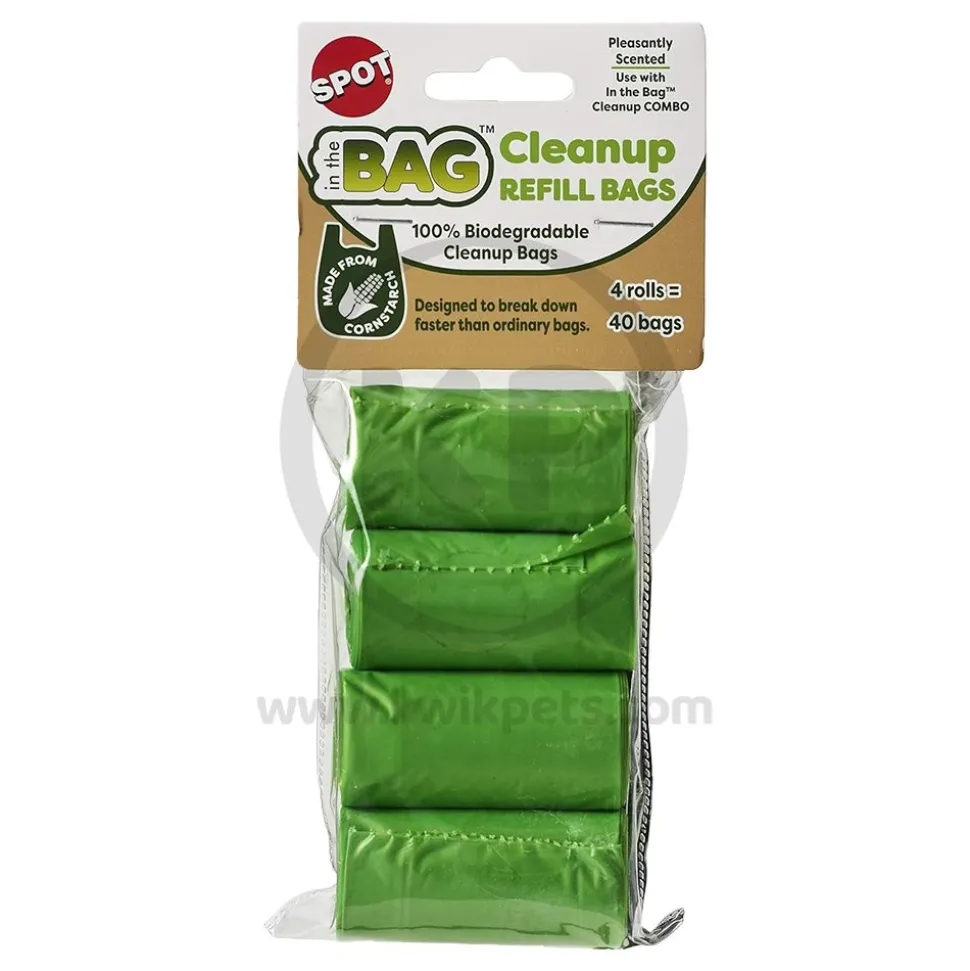 Spot In The Bag Clean-Up Bag Refill Green 4 Count