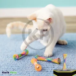 Spot Kitty Fun Tubes Catnip Cat Toy Assorted 3 Count 3.25-in