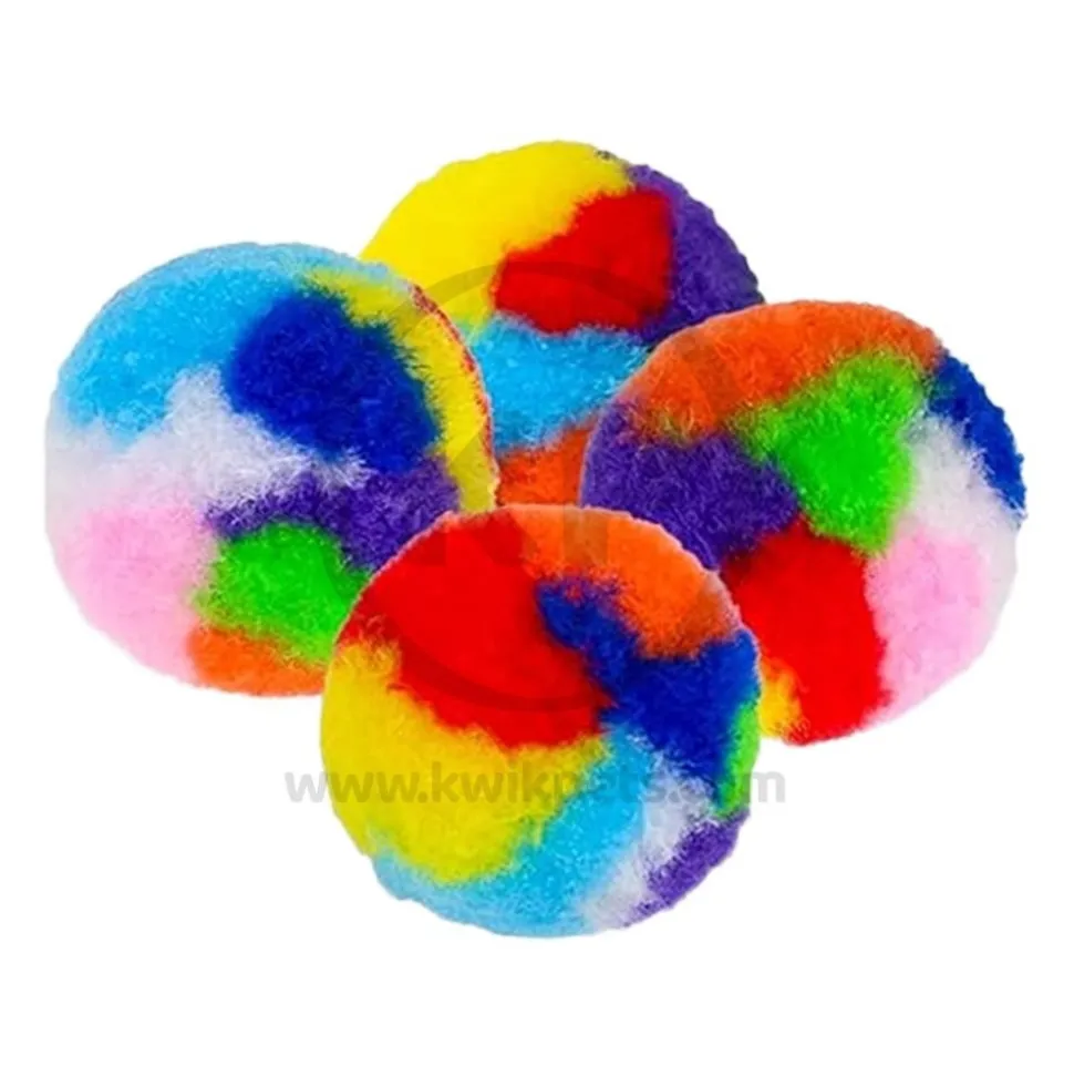 Spot Kitty Yarn Puffs Catnip Toy Assorted Small 4 Count 1.5-in