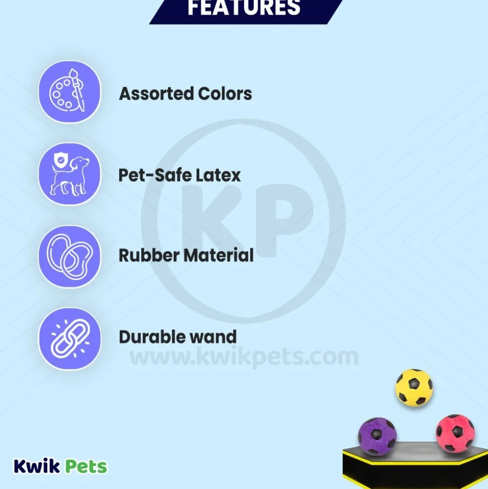 Spot Latex Soccer Ball Dog Toy Assorted 2-in