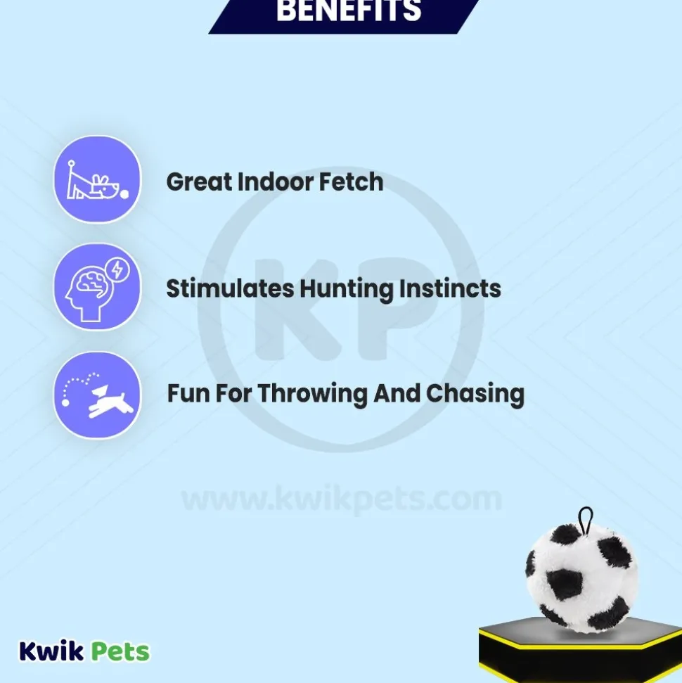 Spot Plush Dog Toy Soccer Ball 4.5-in