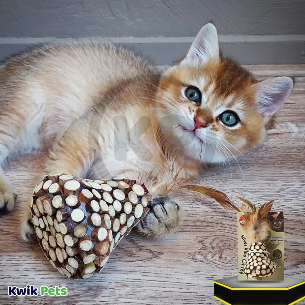 Spot Silver Vine Chunky Cat Toy Assorted Tan/Brown 6-in