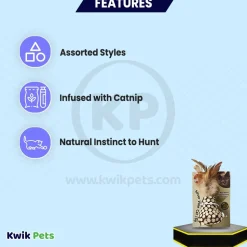Spot Silver Vine Chunky Cat Toy Assorted Tan/Brown 6-in