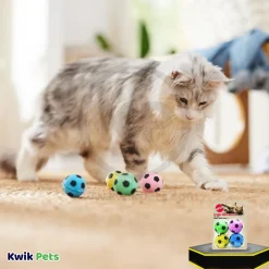 Spot Sponge Soccer Balls Cat Toy 4 Count