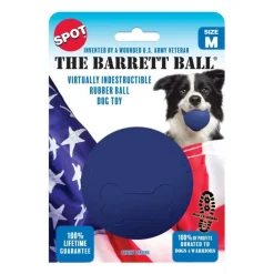 Spot The Barrett Ball Dog Toy Blue Medium 4-in