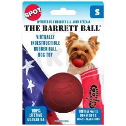 Spot The Barrett Ball Dog Toy Red Small 2.5-in