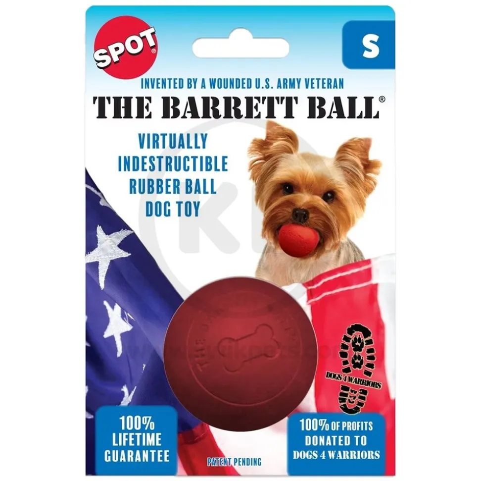 Spot The Barrett Ball Dog Toy Red Small 2.5-in