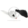 Spot Twin Plush Mice Rattle & Catnip Cat Toy Black & White 2 Count 4.5-in