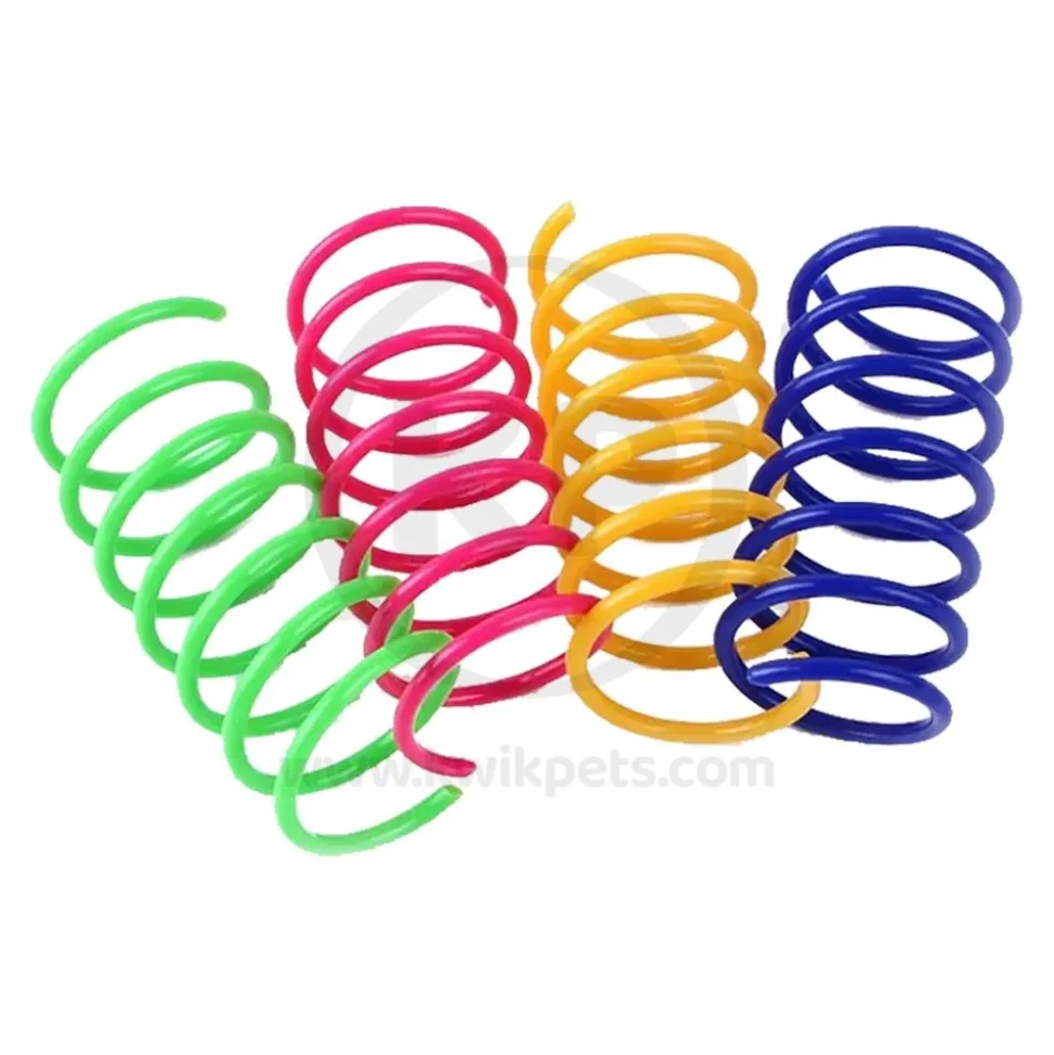 Spot Wide Colorful Springs Cat Toy Assorted 10 Count 2-in