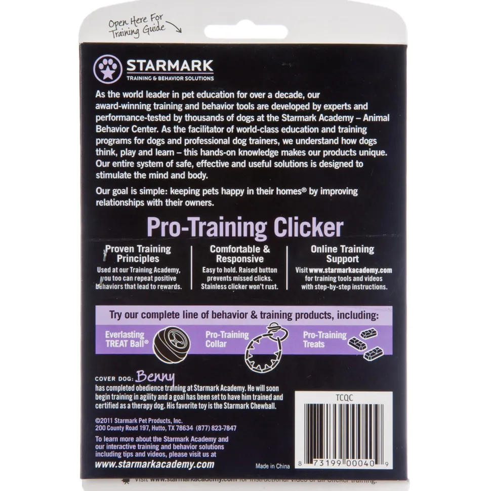 Starmark Blue Pro-Training Clicker for Dogs