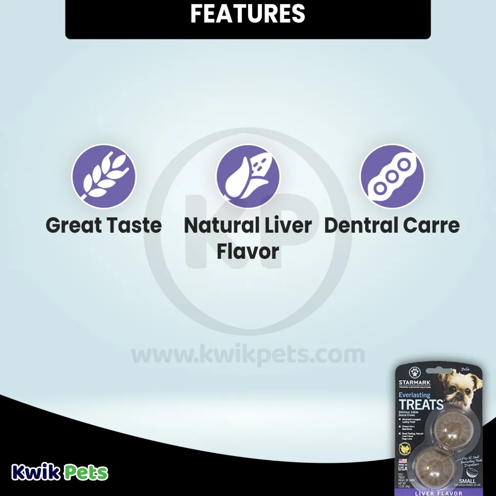 Starmark Everlasting Dog Treat Liver Small 1.2-oz