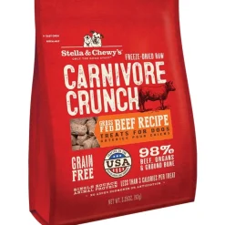 Stella & Chewy's Freeze-Dried Raw Carnivore Crunch Dog Treats Grass-Fed Beef Recipe 3.25-oz
