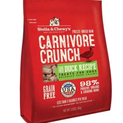 Stella & Chewy's Freeze-Dried Raw Carnivore Crunch Dog Treats Cage-Free Duck Recipe 3.25-oz