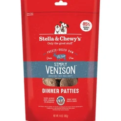 Stella & Chewy's Freeze-Dried Raw Dinner Patties Dog Food Simply Venison Recipe 14-oz