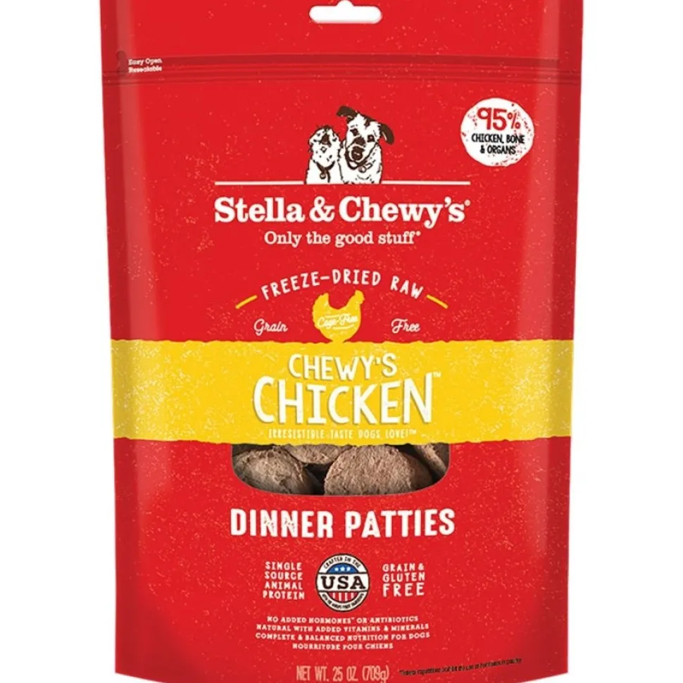 Stella & Chewy's Freeze-Dried Raw Dinner Patties Dog Food Chewy’s Chicken 25-oz
