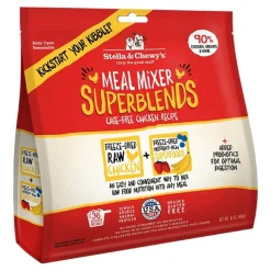 Stella & Chewy's Freeze-Dried Raw Chicken Meal Mixers Dog Food SuperBlends Cage-Free Chicken Recipe 16-oz