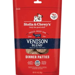 Stella & Chewy's Freeze-Dried Raw Dinner Patties Dog Food Venison Blend Recipe 14-oz