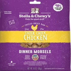 Stella & Chewy's Freeze-Dried Raw Dinner Morsels Cat Food Chick Chick Chicken Recipe 18-oz