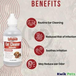 Sulfodene Antiseptic Ear Cleaner for Dogs & Cats 4-oz