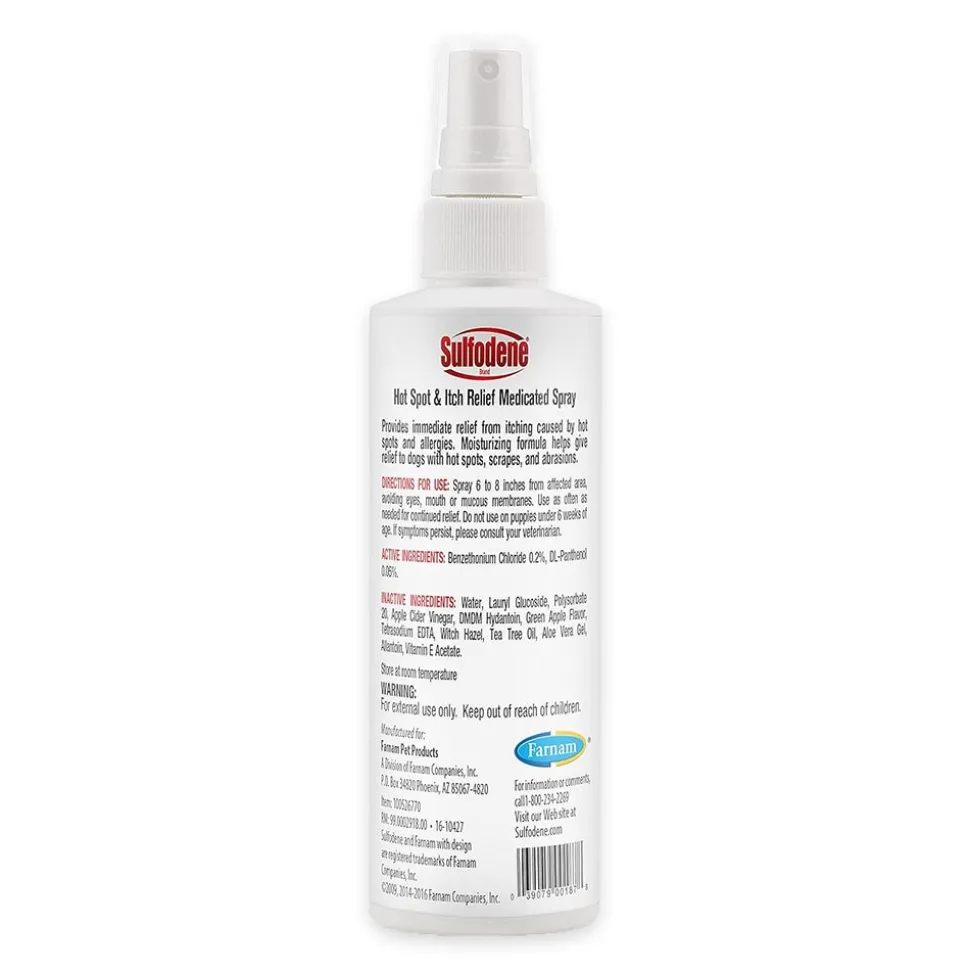 Sulfodene Hot Spot & Itch Relief Medicated Spray for Dogs 8-oz