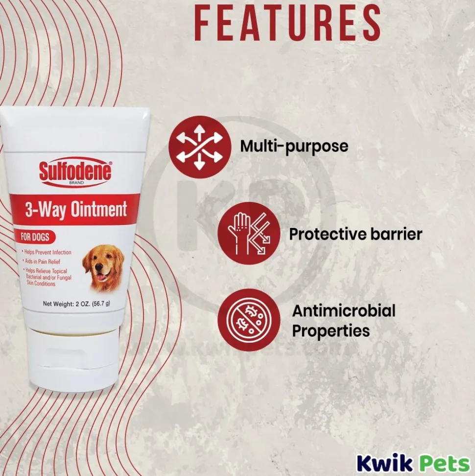 Sulfodene Wound Care 3-Way Ointment for Dogs 2-oz
