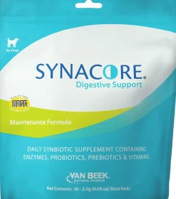Synacore Digestive Support Probiotic & Enzyme Maintenance Formula for Dogs 30 Stick Packs