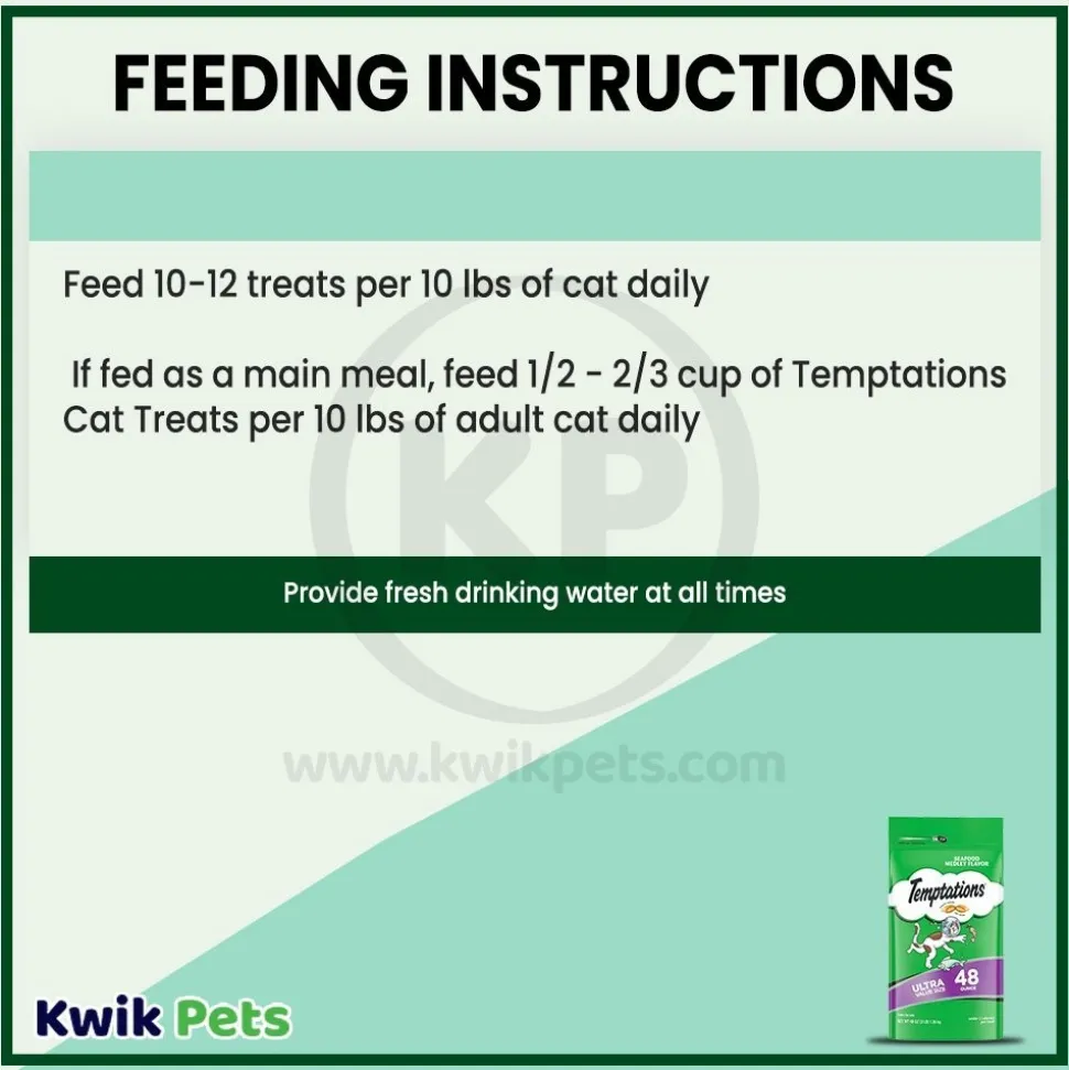 Temptations Classics Crunchy & Soft Adult Cat Treats Seafood Medley 48-oz