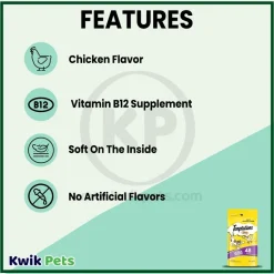 Temptations Classics Crunchy & Soft Adult Cat Treats Tasty Chicken 48-oz
