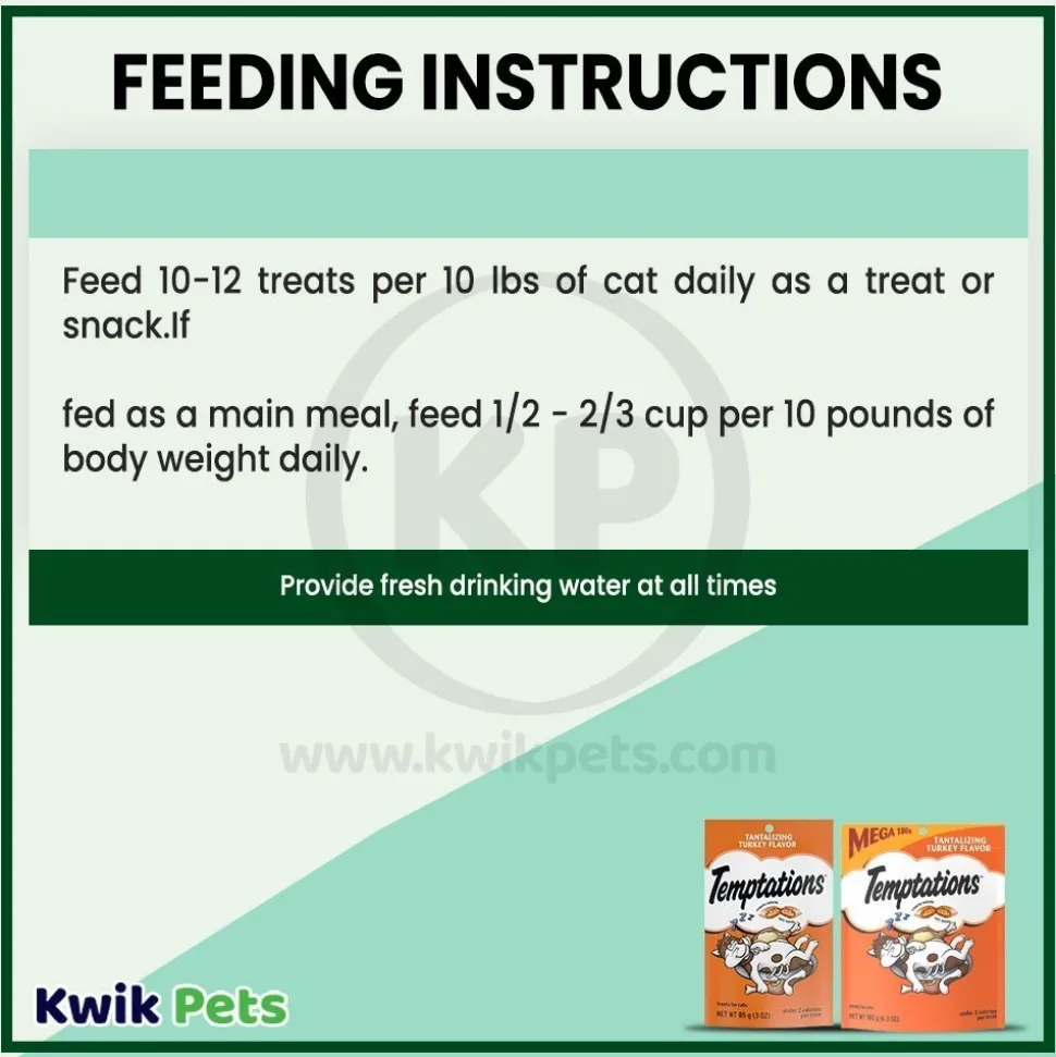 Temptations Classics Crunchy & Soft Adult Cat Treats Tantalizing Turkey 3-oz