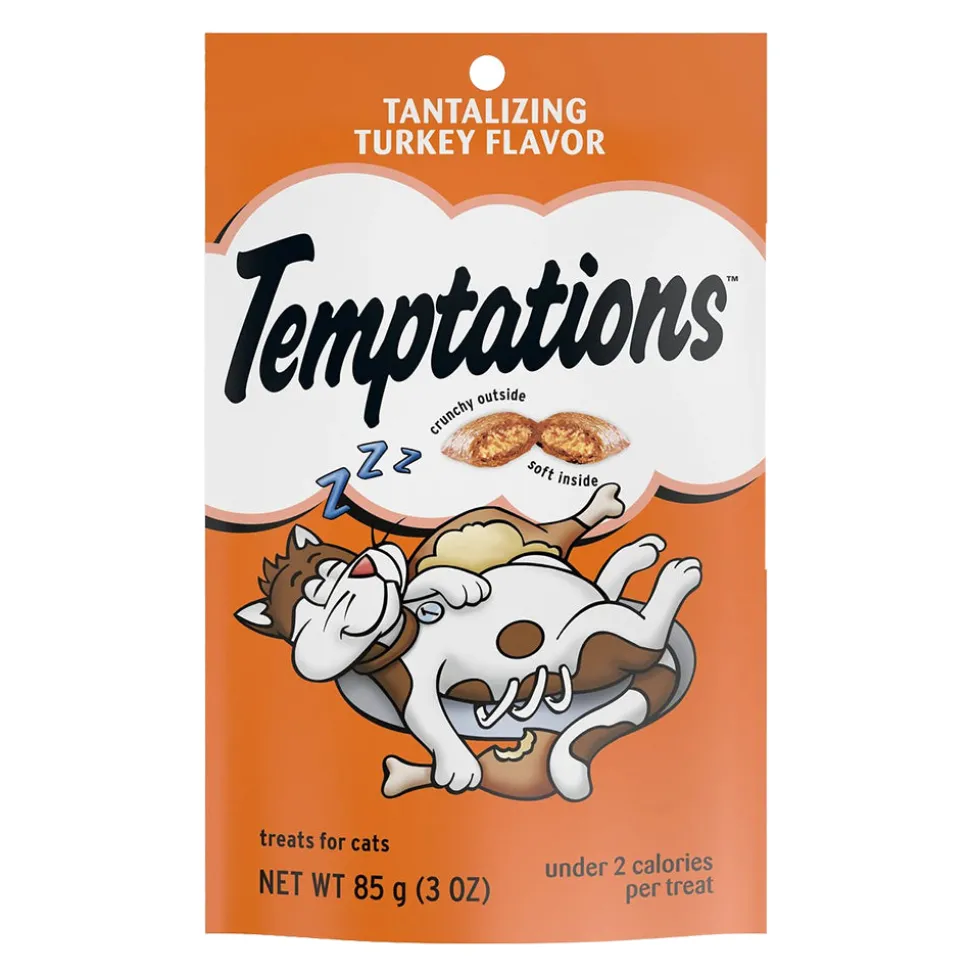 Temptations Classics Crunchy & Soft Adult Cat Treats Tantalizing Turkey 3-oz