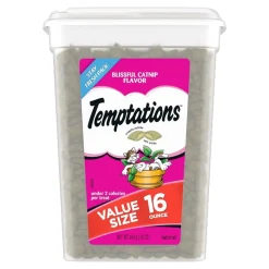 Temptations Classics Crunchy & Soft Adult Cat Treats Blissful Catnip 16-oz