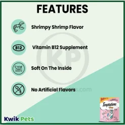 Temptations Classics Crunchy & Soft Adult Cat Treats Shrimpy Shrimp 6.3-oz