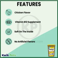 Temptations Classics Crunchy & Soft Adult Cat Treats Tasty Chicken 30-oz