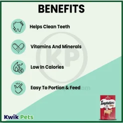 Temptations Classics Crunchy & Soft Adult Cat Treats Hearty Beef 3-oz
