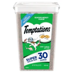 Temptations Classics Crunchy & Soft Adult Cat Treats Seafood Medley 30-oz